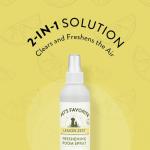 Pet’s Favorite Freshening Room Spray - Concentrated Air Freshener - Pet-Friendly Air Freshener - Pet Odor Eliminator Room Spray - Lemon Zest - Pack of 1