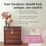 Elodie Essentials Scented Drawer and Shelf Liners - Vintage Charm - Six (6) Large 14 x 19½ Inch Sheets - Non-Adhesive Paper Sheets for Closet Shelves and Dresser Drawers - (Vintage Rose)