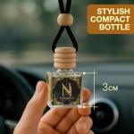 Car Air Freshener Aroma Perfume - Car Fresheners with Luxury in Every Diffuser - Long-Lasting Fragrance Car Refresher - Women Car Scents Air Freshener with Alcohol-Free Perfumed Oil (Mademoiselle)