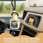 Car Air Freshener Aroma Perfume - Car Fresheners with Luxury in Every Diffuser - Long-Lasting Fragrance Car Refresher - Women Car Scents Air Freshener with Alcohol-Free Perfumed Oil (Mademoiselle)