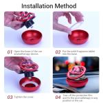 KOMMI Car Air Fresheners Autorotation Creative Car Perfume Fragrance (black)