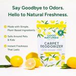 Good Natured Brand Carpet Deodorizer & Freshener Powder | Pet Odor Eliminator for Strong Odor & Pet Urine | Fresh Natural Lemon & Eucalyptus Scent | Biodegradable, Safe for Homes with Pets - 47oz