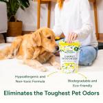 Good Natured Brand Carpet Deodorizer & Freshener Powder | Pet Odor Eliminator for Strong Odor & Pet Urine | Fresh Natural Lemon & Eucalyptus Scent | Biodegradable, Safe for Homes with Pets - 47oz