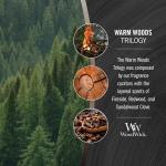 Warm Woods WoodWick Hourglass Candle - Premium Fragrance