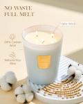 Linen Breeze Large Soy Candle - Long Lasting Scent