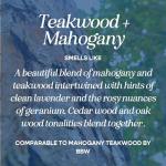 CE CRAFT Teakwood + Mahogany Air Freshener Bottle - Reusable Car Air Deodorizer Diffuser for Essential Oils & Scents, Lasts 30-90+ Days