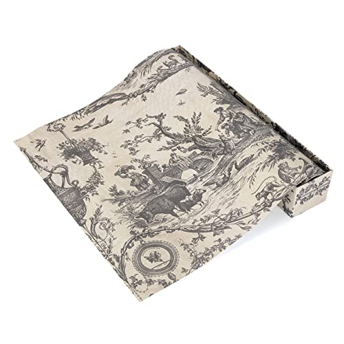 NEOVIVA Vanilla Scented 6 Sheets Drawer Liners for Dresser, Non-Adhesive Drawer Liner for Home Closet, Shelves, Cabinet, Kitchen and Dresser Drawers, Gift Wrapping, Gift Pack, Royal Farm Printed