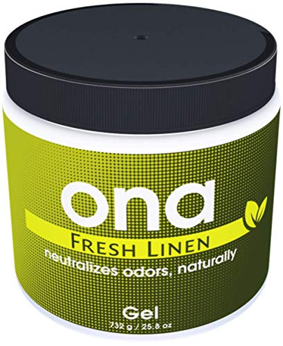 Ona Products ON10039 Ona Gel Fresh Linen 25.8 OZ air-freshener-supplies, quart, natural