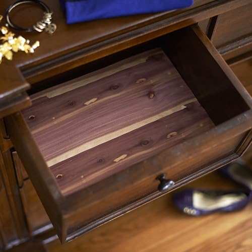 Household Essentials Cedar Drawer and Closet Shelf Liner, 6-Feet by 10-Inch, Brown, 1 Pack