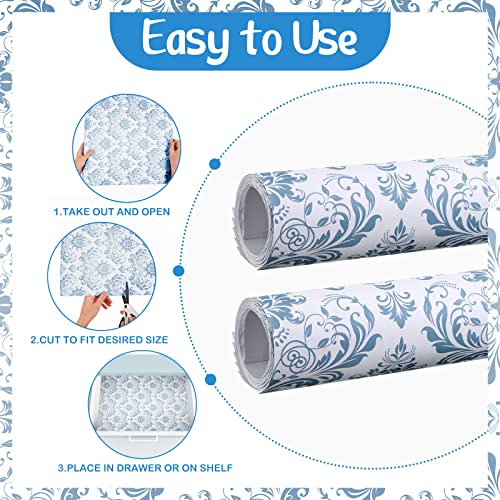 24 Sheets Drawer Liners for Dresser Lavender Scented Drawer Liners Drawer Paper Non Adhesive Drawer Liners Dresser Scented Floral Print Fragrant Large 15.7 x 22.8 Inch for Home Shelf(Vivid Style)