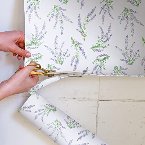 The Master Herbalist LAVENDER Scented Drawer Liners in a floral design with LAVENDER Essential Oils (FOLDED) | Pack of 5 Sheets | Contains Essential Oils | MADE in The UK.