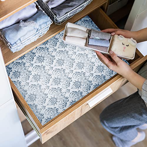 24 Sheets Drawer Liners for Dresser Lavender Scented Drawer Liners Drawer Paper Non Adhesive Drawer Liners Dresser Scented Floral Print Fragrant Large 15.7 x 22.8 Inch for Home Shelf(Vivid Style)