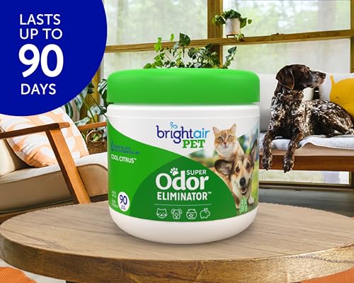 Bright Air Solid Pet Odor Eliminator, Cool Citrus Scent, 14 Oz Each, 6 Pack