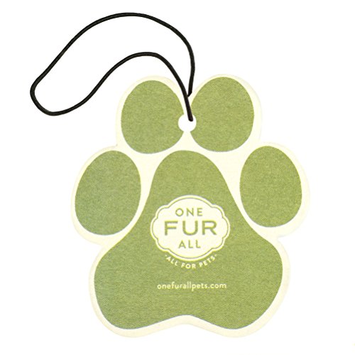 One Fur All Pet House Car Air Freshener - Fresh Citrus Pack of 4 - Non-toxic Car Air Freshener - Pet-Friendly Air Freshener for Small Spaces & Car - Hanging Odor Eliminating Air Freshener