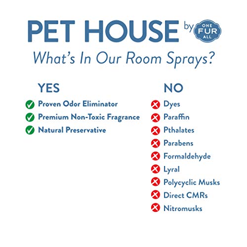 One Fur All Pet House Freshening Room Spray - Lavender Green Tea - Concentrated Air Freshener - Non-Toxic & Pet-Friendly Air Freshener - Pet Odor Eliminator Room Spray