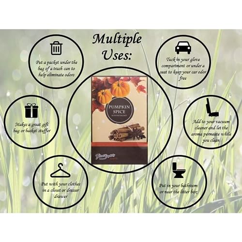 Pumpkin Spice Eco-Friendly Scent Sachets - 3 Pack