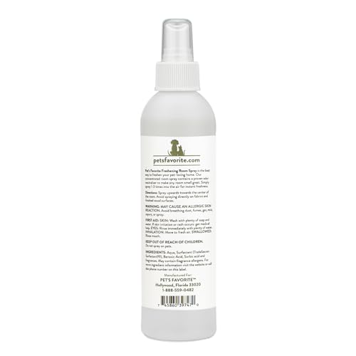 Pet’s Favorite Freshening Room Spray - Concentrated Air Freshener - Pet-Friendly Air Freshener - Pet Odor Eliminator Room Spray - Lemon Zest - Pack of 1