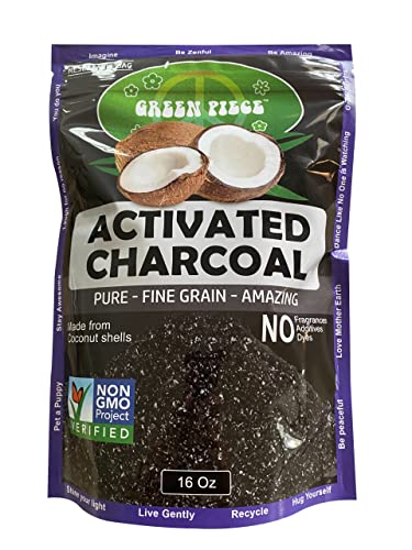 Green Piece® Activated Charcoal Pure Course Grain Air Purifying Bags- Kid/Pet Friendly Air Fresheners Odor Absorber - Resealable Bag Made by Green Piece
