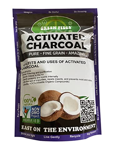 Green Piece® Activated Charcoal Pure Course Grain Air Purifying Bags- Kid/Pet Friendly Air Fresheners Odor Absorber - Resealable Bag Made by Green Piece
