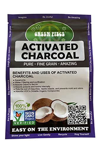 Green Piece® Activated Charcoal Pure Course Grain Air Purifying Bags- Kid/Pet Friendly Air Fresheners Odor Absorber - Resealable Bag Made by Green Piece