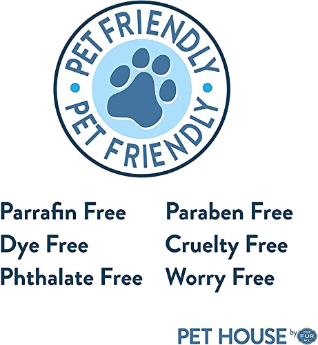 One Fur All Pet House Candle - Fresh Citrus - 100% Plant-Based Wax Candle - Pet Odor Eliminator for Home - Non-Toxic & Eco-Friendly Air Freshening Scented Candles
