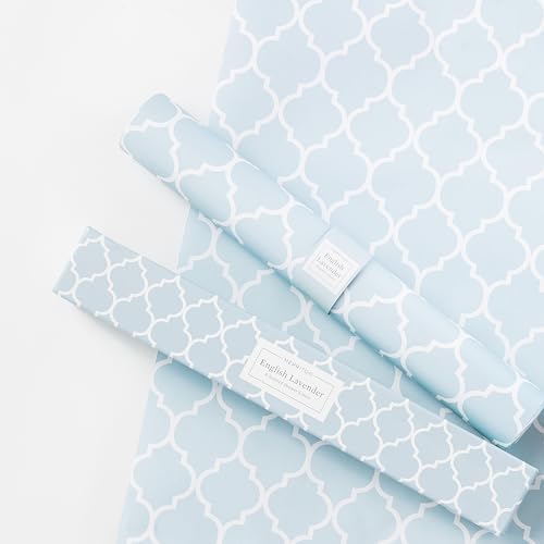 Merriton Scented Drawer Liners for Dresser Fragrant Paper Liner for Drawers Cabinet Shelf Linen Closet and Kitchen Scent Liners Non Adhesive (English Lavender)