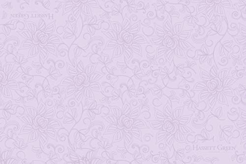 Hassett Green London Scented Drawer Liners - Lilac & Lavender Fragrance - Single Pack of 6 Sheets Size 23.6 x 15.75 inches