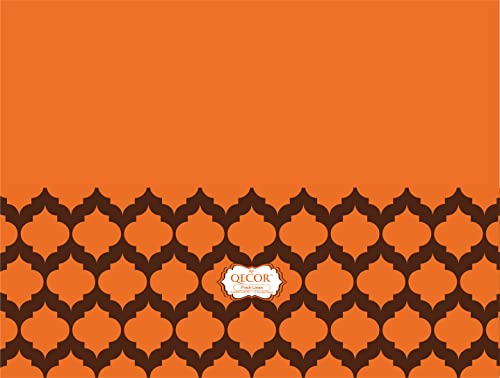 QECOR 8 PCS Scented Drawer and Shelf Liners - Hermes Luxury Style - Eight (8) Large 14 x 19½ Inch Sheets - Non-Adhesive Paper Sheets for Closet Shelves and Dresser Drawers (Fresh Linen)