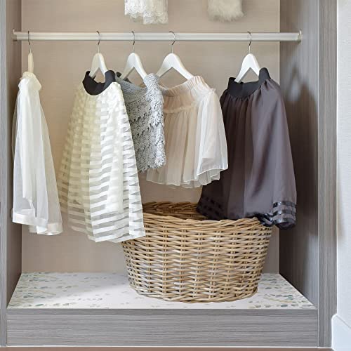12 Sheets Drawer Liners for Dresser Scented Drawer Liners Drawer Paper Liner Non Adhesive Scented Liners for Drawers Fragrant Drawer Liners 15.7 x 22.8 in for Shelf Closet Bedroom (Jasmine)