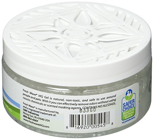 Fresh Wave IAQ Commercial Odor Eliminating Gel, 8 Fl. Oz. | Odor Absorbers for Home | Safer Odor Relief | Natural Plant-Based Odor Eliminator | Replace Every 15-60 Days