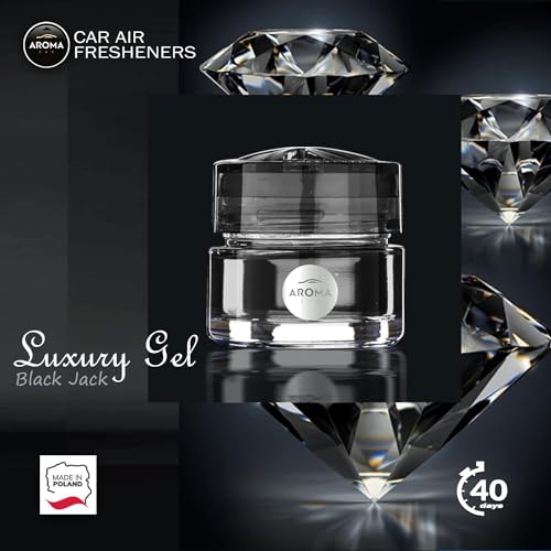 Majic Gel Car Perfumes Auto, Home and Office Air Freshener & Odor Neutralizer, Black Jack