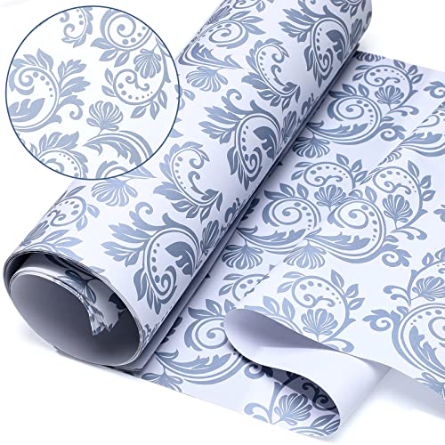 20 Sheets 14 x 19.5 Inch Scented Drawer Liners Fragrant Drawer Liners for Dresser Drawer Paper Liner Non Adhesive Paper Sheets for Kitchen Cabinet Home Shelf Closet (Novel Pattern, Linen)