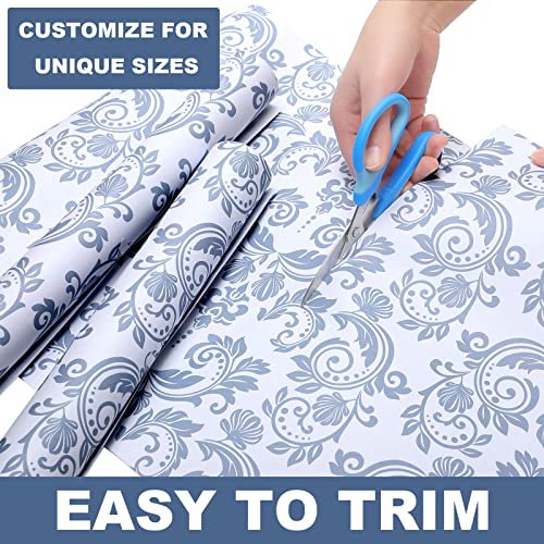 20 Sheets 14 x 19.5 Inch Scented Drawer Liners Fragrant Drawer Liners for Dresser Drawer Paper Liner Non Adhesive Paper Sheets for Kitchen Cabinet Home Shelf Closet (Novel Pattern, Linen)