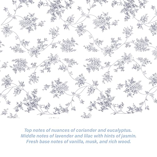 Scentennials Lavender Scented Drawer Liners - (16.5 x 22 Inch) Charming Floral Print - Premium Quality Shelf Liner Sheets - Ideal for Kitchen, Drawer & Closet, Non-Adhesive Design