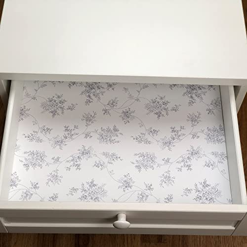 Scentennials Lavender Scented Drawer Liners - (16.5 x 22 Inch) Charming Floral Print - Premium Quality Shelf Liner Sheets - Ideal for Kitchen, Drawer & Closet, Non-Adhesive Design