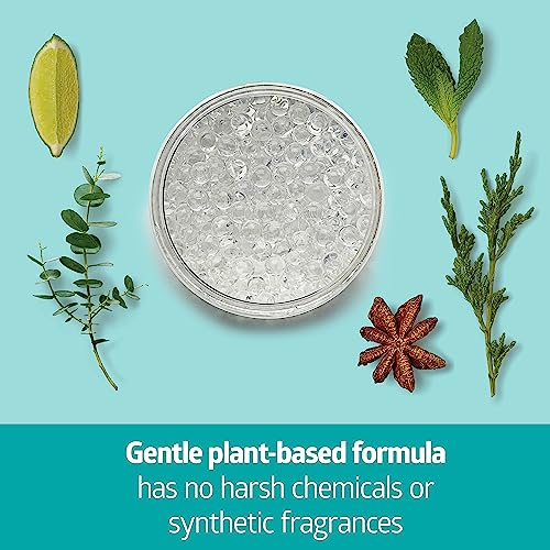 Medline Naturally Fresh Odor Eliminator Gel Beads, Neutral Scent with Eucalyptus & Clove, Air Freshener for Home, 8 oz. Jar, Pack of 12