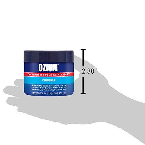 Ozium 4.5 Oz. 4 Pack Odor Eliminating Gel for Homes, Cars, Offices and More, Original Scent, 4 Pack