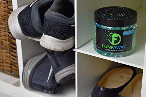 FunkAway Odor Eliminating Beads, 12 oz., Supercharged Odor Absorbing Beads for the House, Car or Gym, Eliminate Smoke, Pet and Bathroom Odors for Long-Lasting Results
