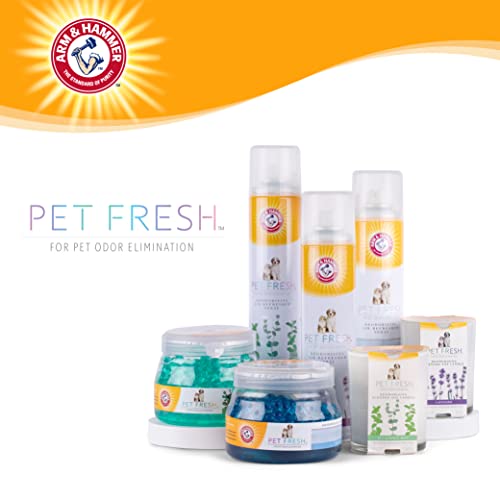 Arm & Hammer Pet Fresh Deodorizing Scented Gel Pearls | 12 oz Pet Odor Neutralizing Gel Beads with Arm & Hammer Baking Soda | Air Freshener Odor Eliminator in Eucalyptus Mint Scent