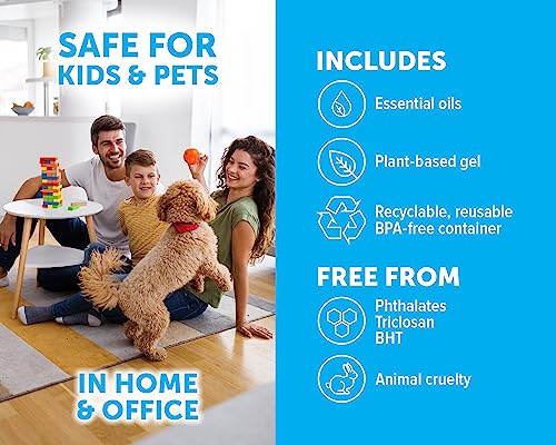 Bright Air 14 oz. Super Odor Eliminator, For Medium-Size Spaces, Cool & Clean Scent, Case of 6,Air Freshener, Natural Essential Oils, Lasts Up to 90 Days Each