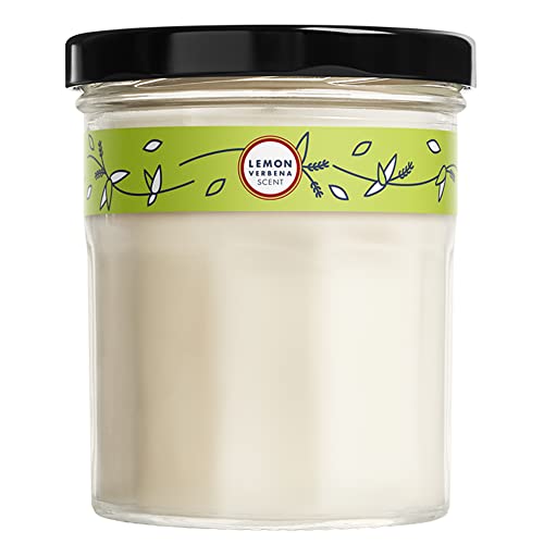 MRS. MEYER'S CLEAN DAY Scented Soy Aromatherapy Candle, 25 Hour Burn Time, Made with Soy Wax and Essential Oils, Lemon Verbena, 4.9 oz
