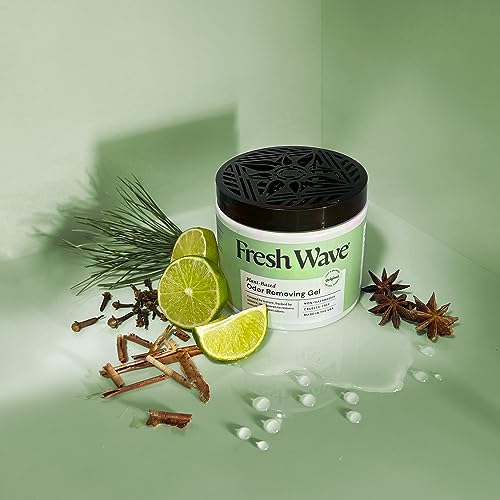 Fresh Wave Odor Removing Gel, 15 oz., Pack of 2 - Odor Absorbers for Home, Safer Odor Relief, Natural Plant-Based Odor Eliminator, Every 15 oz. lasts 30-60 Days, For Cooking, Trash & Pets