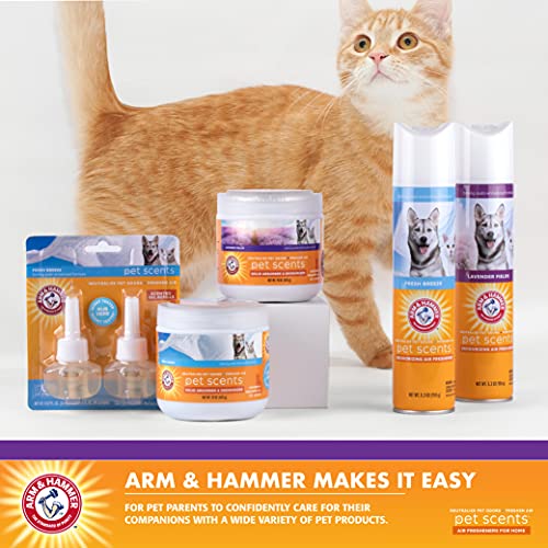 Arm & Hammer Air Care Pet Scents Deodorizing Gel Beads in Lavender Fields | 12 oz Pet Odor Neutralizing Gel Beads with Baking Soda | Air Freshener Beads for Pet Odor Elimination