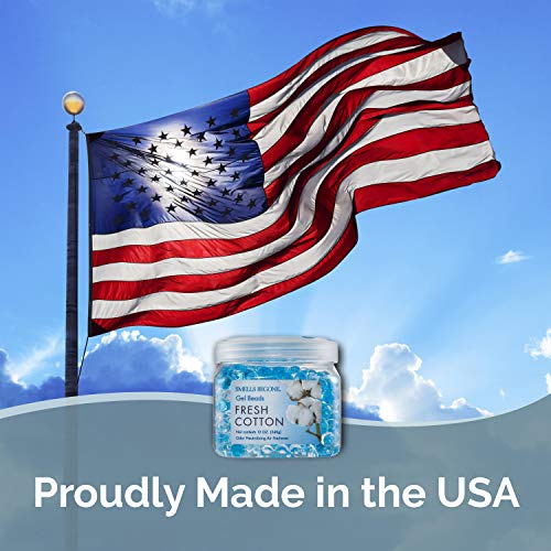 SMELLS BEGONE Odor Eliminator Gel Bead Value Pack - 72 oz - Air Freshener - Made with Essential Oils - Eliminates Odors in Bathrooms, Pet Areas, Cars, & Boats - Fresh Cotton Scent