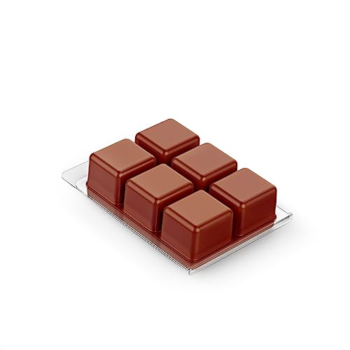 Cinnamon Pine Cones Soy Wax Melts - 3.2oz, 6 Cube Clamshell, All Natural, Highly Scented, Long-Lasting Aroma, Premium Quality, Handmade, Non-Toxic, Eco-Friendly