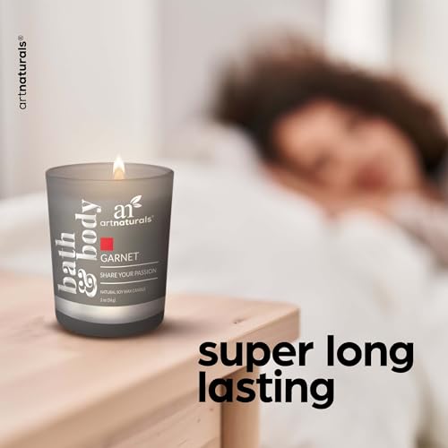 artnaturals Scented Candle Gift Set – (6 x 2 Oz / 60g) - Aromatherapy Set of Fragrance Soy Wax Candles - Made in USA with Essential Oils – for Stress Relief and Relaxation