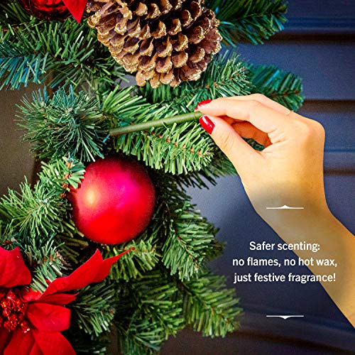 Scentsicles - 01647-012 Scented Christmas Ornaments for Christmas Tree, All Natural Holiday Air Freshener (Spiced Pine Cones Holiday Fragrance) Includes 6 Ornaments & Hooks