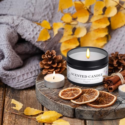 Scented Candles for Women and Men, 6 Pack Aromatherapy Candles for Home Scented, Natural Soy Jar Candle Bulk Gift Set for Christmas Birthday Thanksgiving Mother Coworker