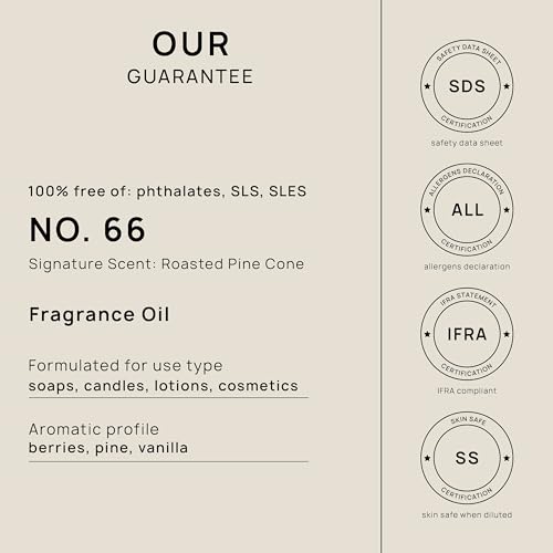 VINEVIDA [4oz] Roasted Pine Cone Fragrance Oil for Candle Making Scents for Soap Making, Perfume Oils, Soy Candles, Home Scents Oil Diffusers, Bath Scent Bomb Oils, Linen Spray, Lotions,Car Freshies