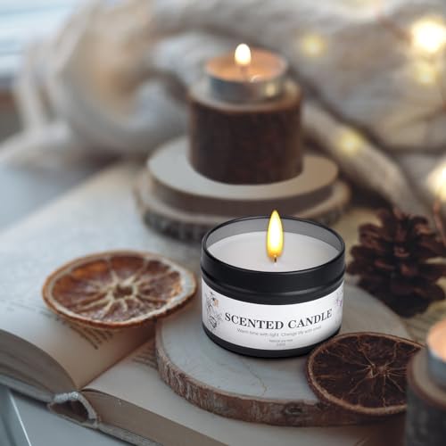 Scented Candles for Women and Men, 6 Pack Aromatherapy Candles for Home Scented, Natural Soy Jar Candle Bulk Gift Set for Christmas Birthday Thanksgiving Mother Coworker